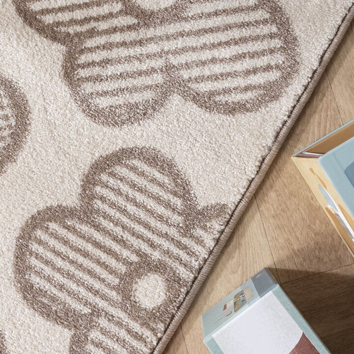 Barnrumsmatta - Bowie Flower Gräddvit - 2