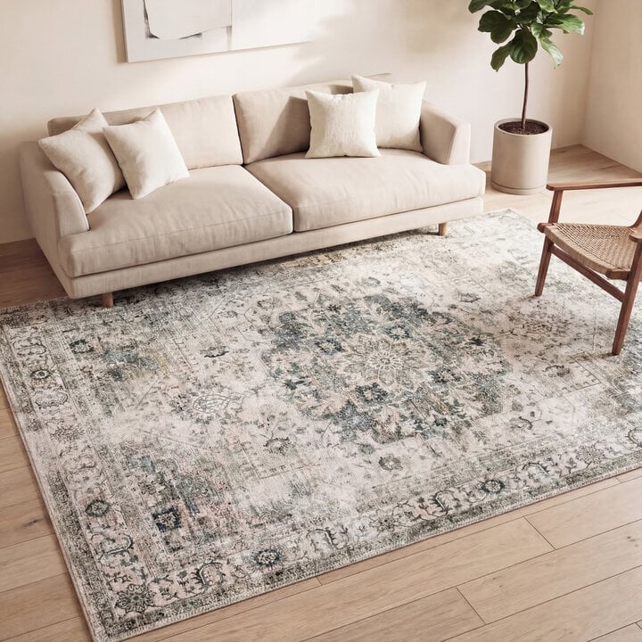 Matta I Vintagestil - Lago Grå