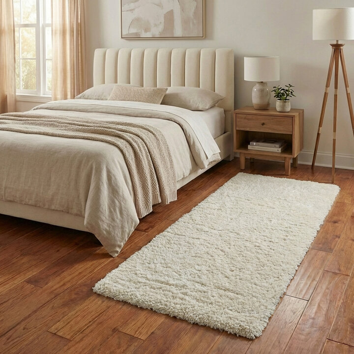 Tvättbar Löpare - Blaze Vit