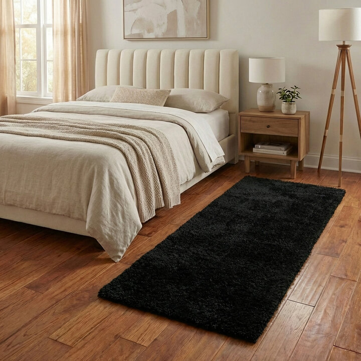 Tvättbar Löpare - Blaze Svart