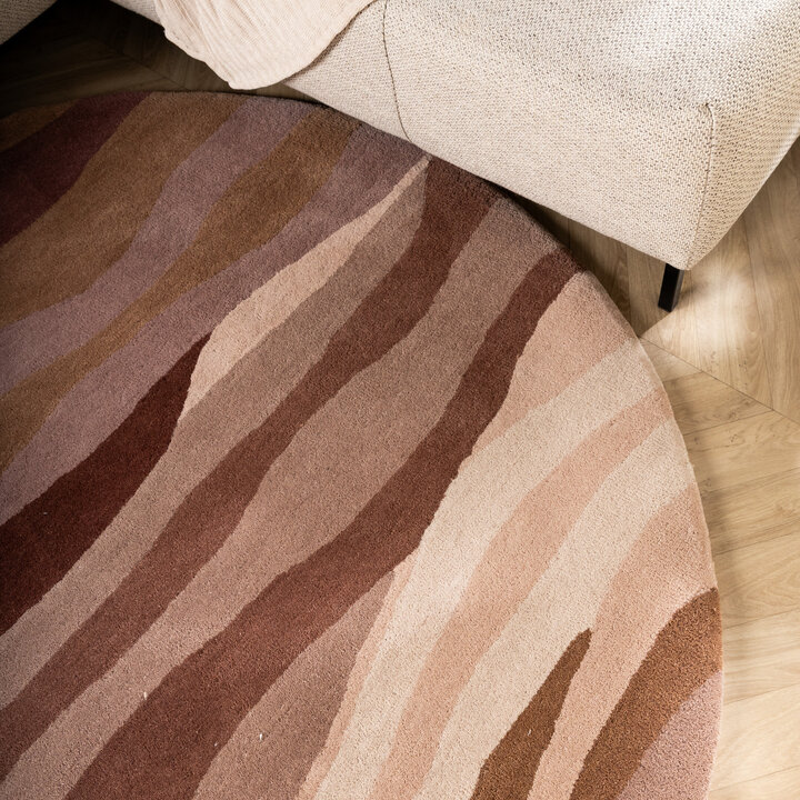 Rund ullmatta – Liora Rosa - 3