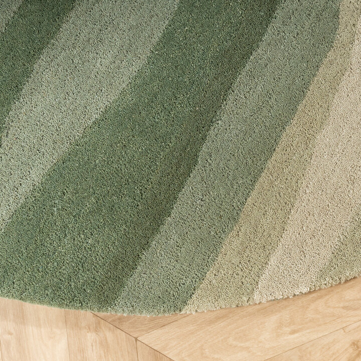 Rund ullmatta – Liora Grön - 5