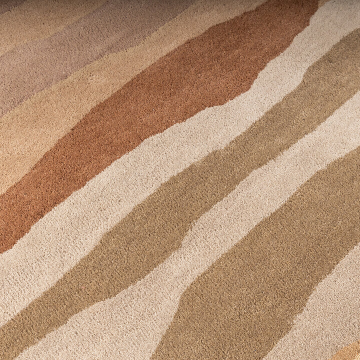 Rund ullmatta – Liora Beige - 4
