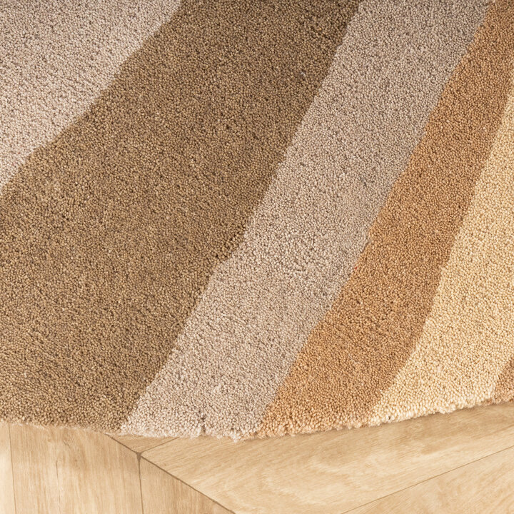 Rund ullmatta – Liora Beige - 5