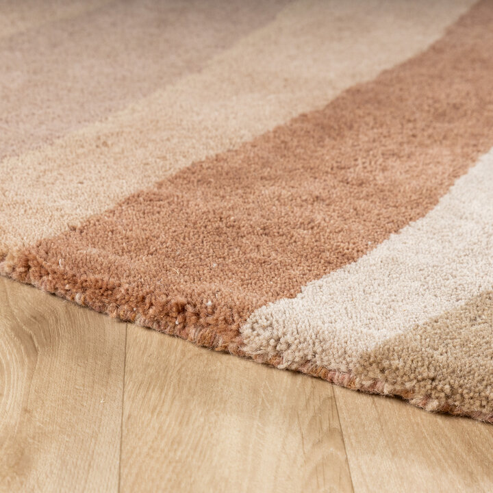 Rund ullmatta – Liora Beige - 6