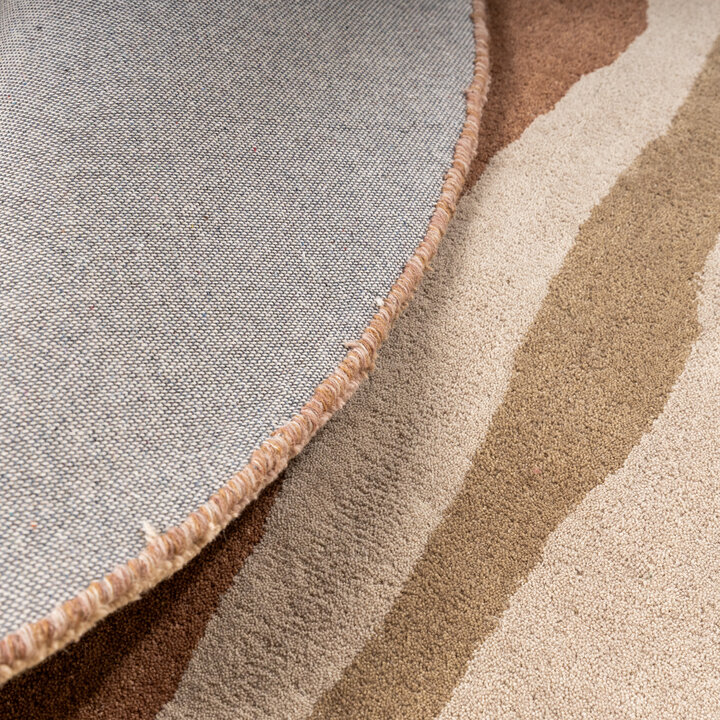 Rund ullmatta – Liora Beige - 7