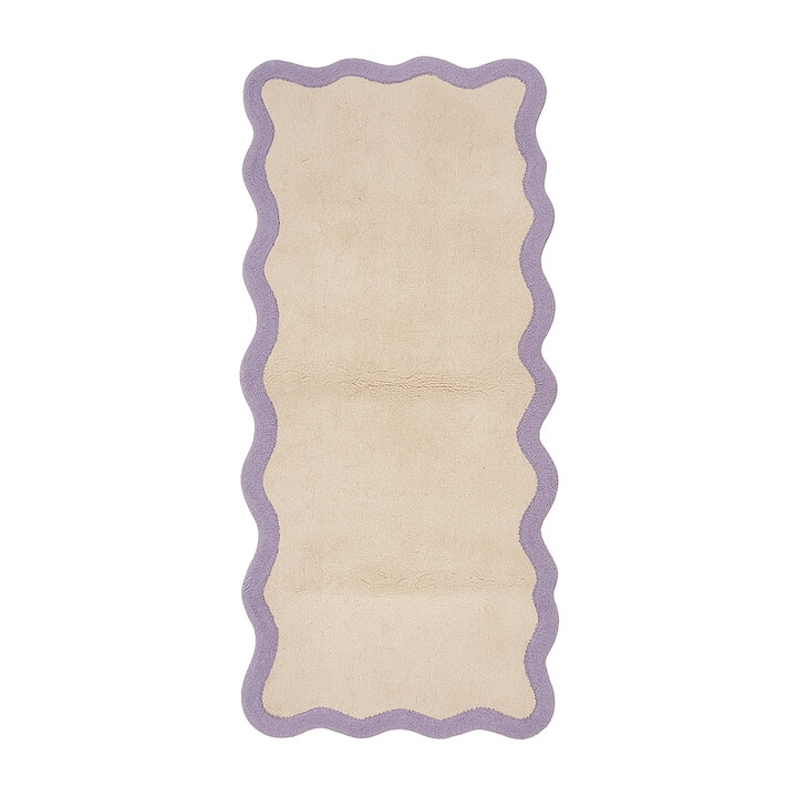 Tvättbar löpare – Hazy Lila/Crème - 1